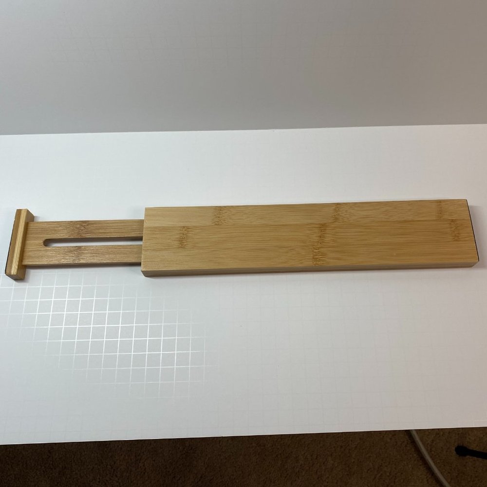 Adjustable Drawer Dividers Set 4 Bamboo Organizer Kitchen Expandable Tool